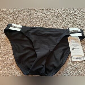 Athleta Black Swimwear with White Accents